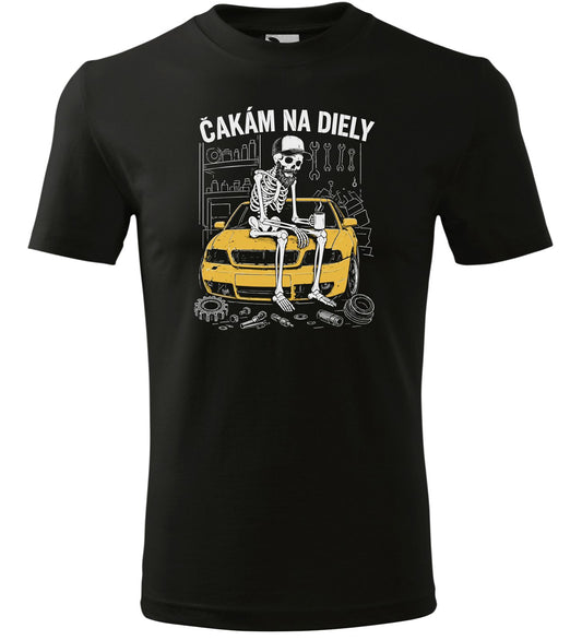 Tričko "Čákám na diely"